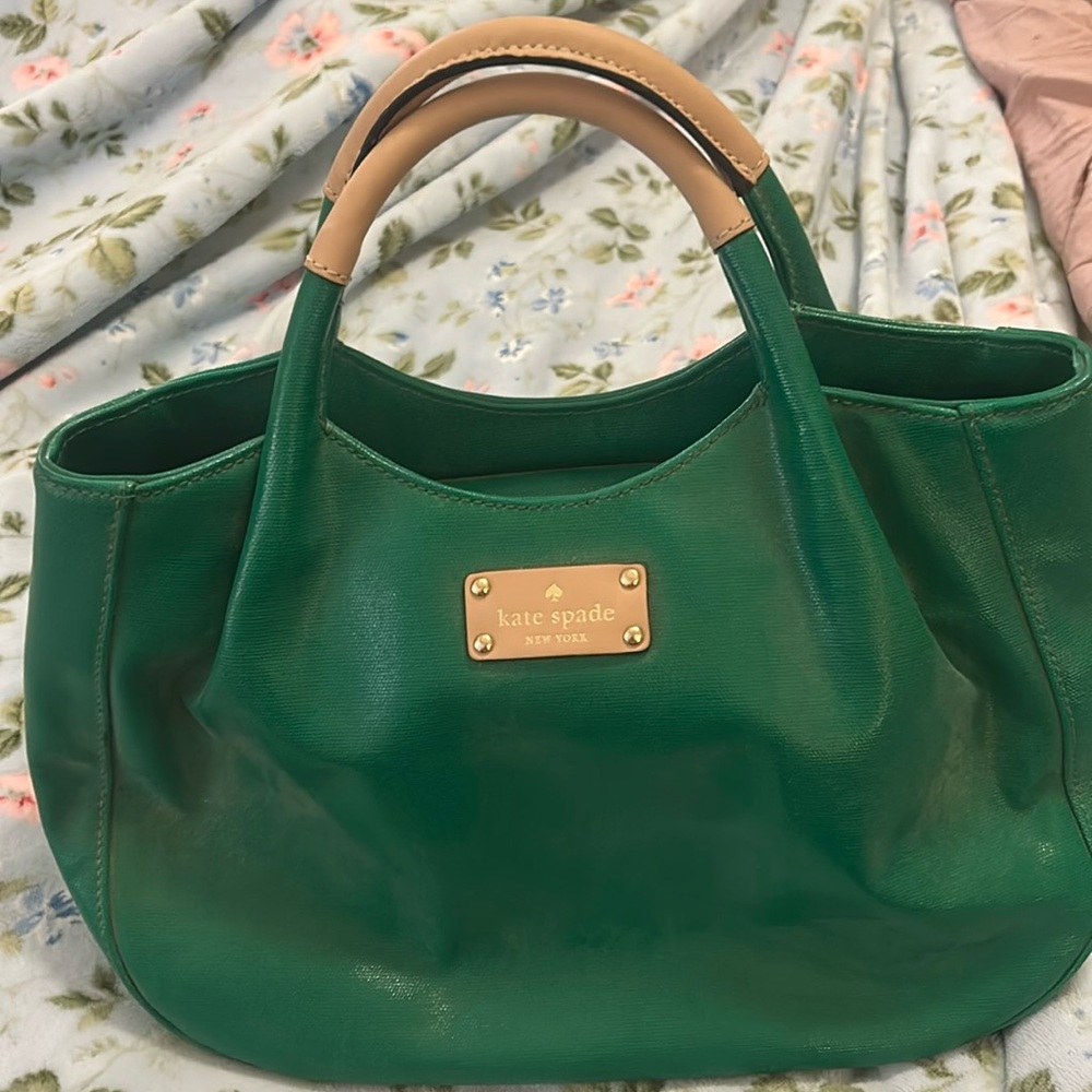 Green Kate Spade Tote